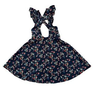 Joyfolie Mia Joy Floral Jumper Dress in Corduroy Girls Size 14